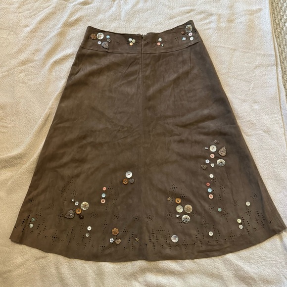Suede leather skirt Rebecca Taylor - Picture 2 of 6